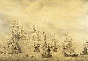 Willem van de Velde the Elder Battle of the Sound, 1658. oil on canvas
